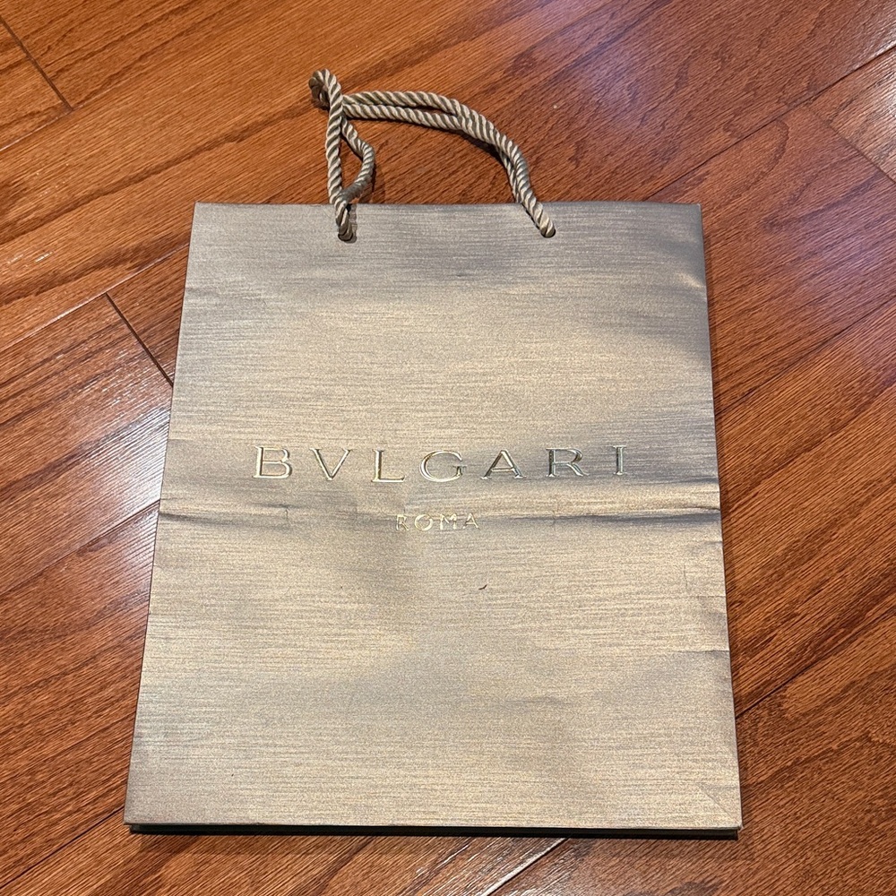 Bulgari Gold Shopping Bag